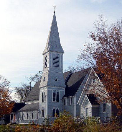 Photo of exterior of Trinity Anglican Church, Digby